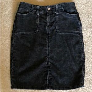 Express Black jean skirt